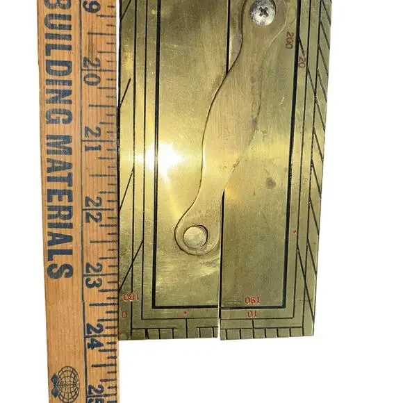 Antique Kelvin & Hughes 24 Brass Parallel Ruler Nautical Navigation Tool